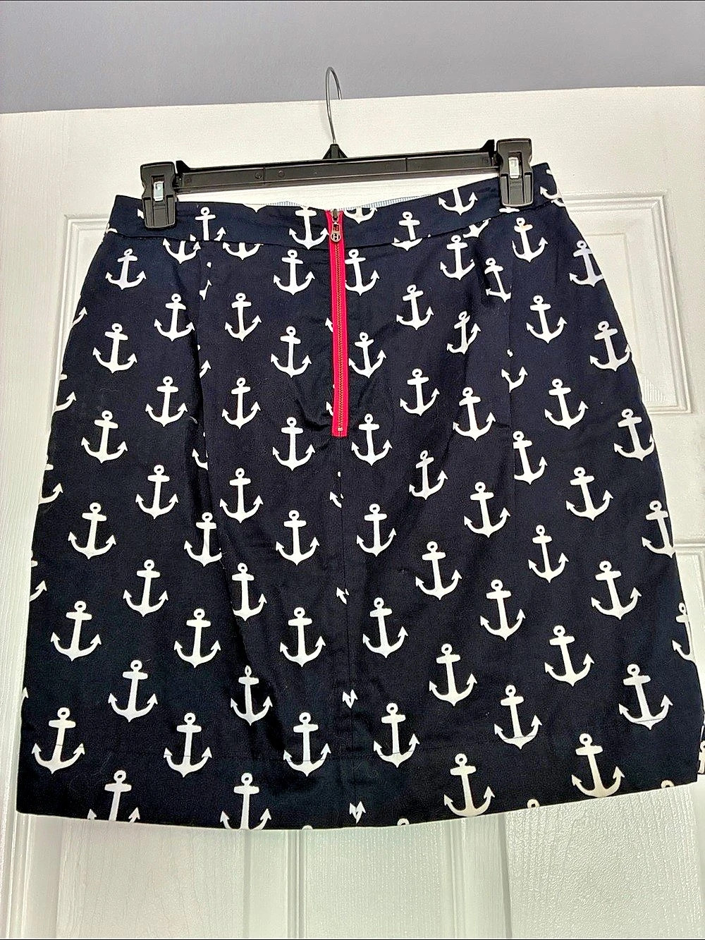 Hatley Anchor Print Mini Skirt Black & White US 6 Like New